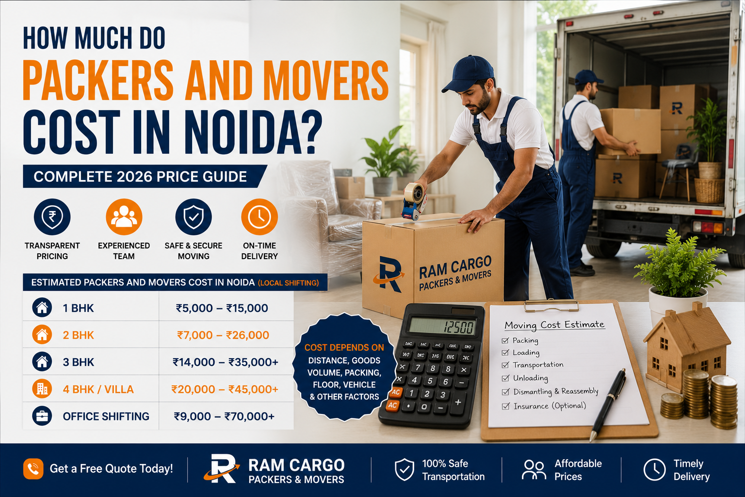 How Much Do Packers and Movers Cost in Noida? A Complete 2026 Guide