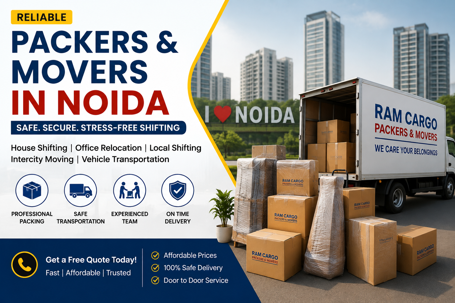 Packers and Movers in Noida – Reliable House & Office Shifting Services